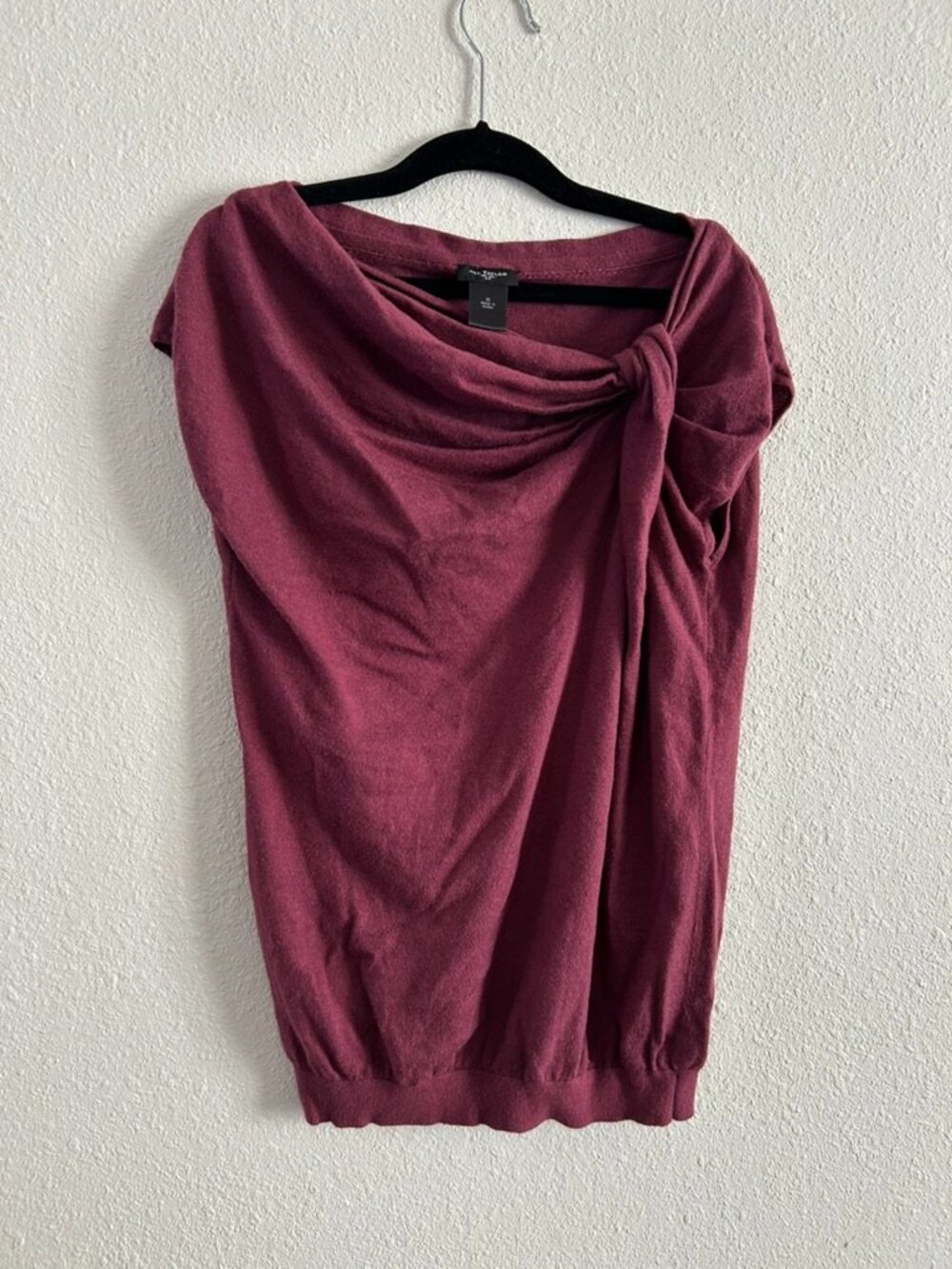 Ann Taylor Medium Maroon Asymmetrical Sweater